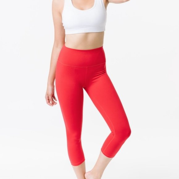 Zyia Active Red Ascend Hi-Rise Capri 7/8 20” 6-8